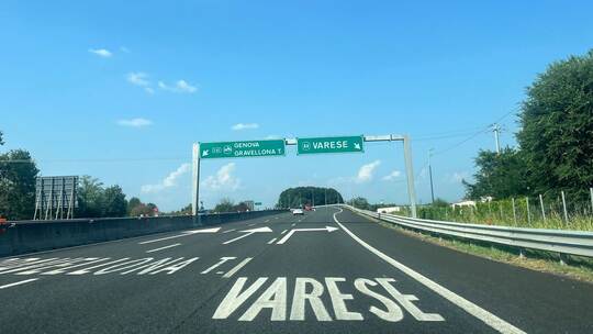 Autobahn zwischen Mailand und Varese