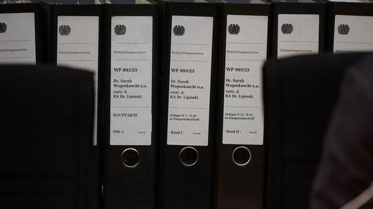 Sitzung des Wahlprüfungsausschusses des Bundestages