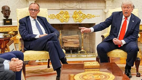 US-Präsident Trump empfängt Bundeskanzler Merz