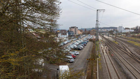 Mühlacker Parkplatz am Bahnhof