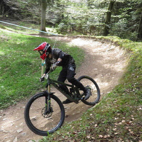 Anspruchsvolle Strecke mit Hindernissen: Gibt es noch eine Chance für den Bad Wildbader Bikepark? Foto: Carsten Knöller
