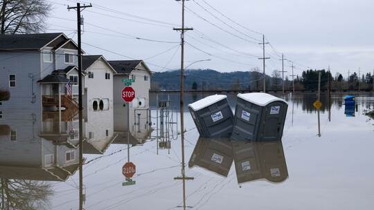 Überschwemmungen im US-Staat Washington Überschwemmungen im US-Staat Washington