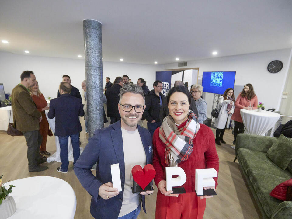 Auftakt des Wahlkampfbüros in der Lammstraße von Oberbürgermeister Peter Boch für die zweite Amtszeit.