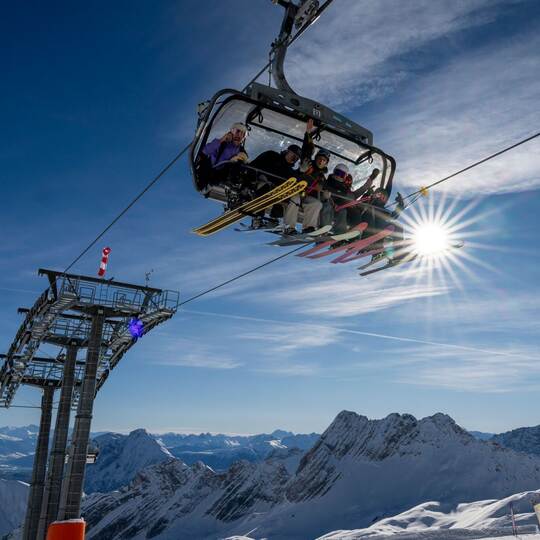 Start der Skisaison an der Zugspitze