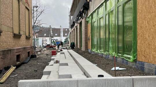 Großinvestition: 13,2 Millionen Euro kostet der Neubau der Bibliothek mit Kindergarten und Mehrzweckraum.