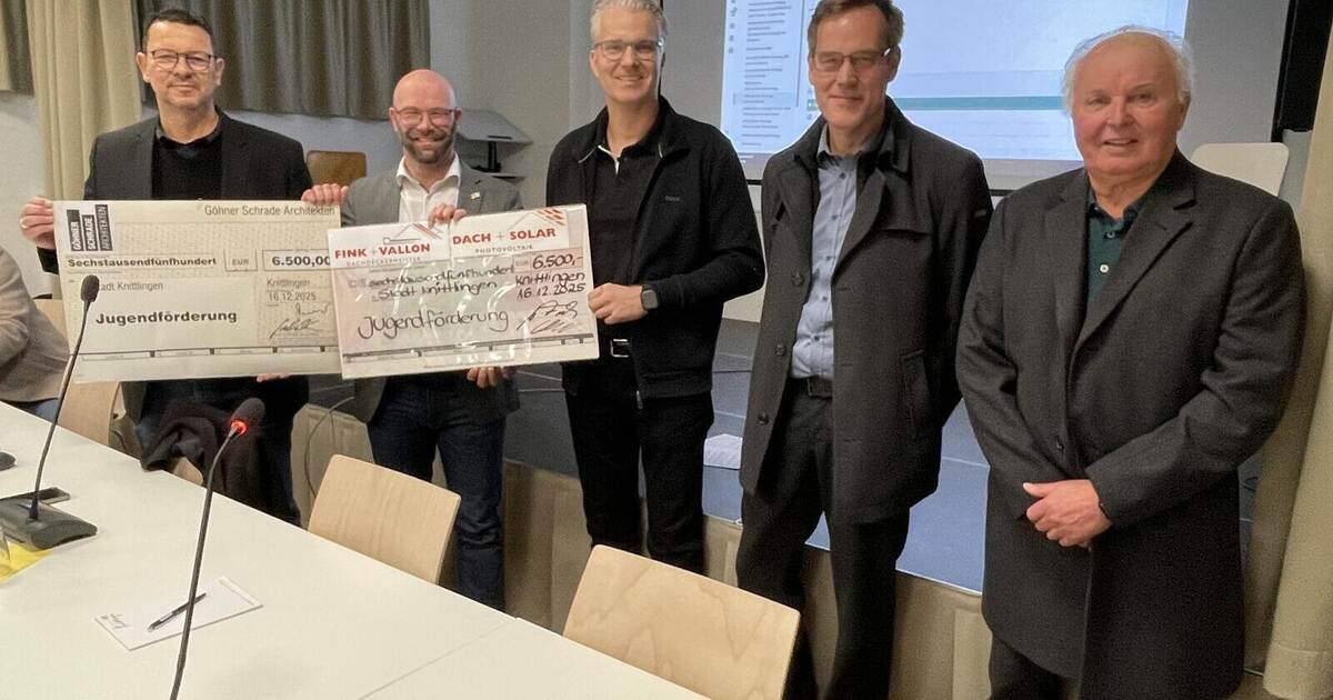 Spende über 13.000 Euro: Knittlinger Firmen setzen Zeichen für ...