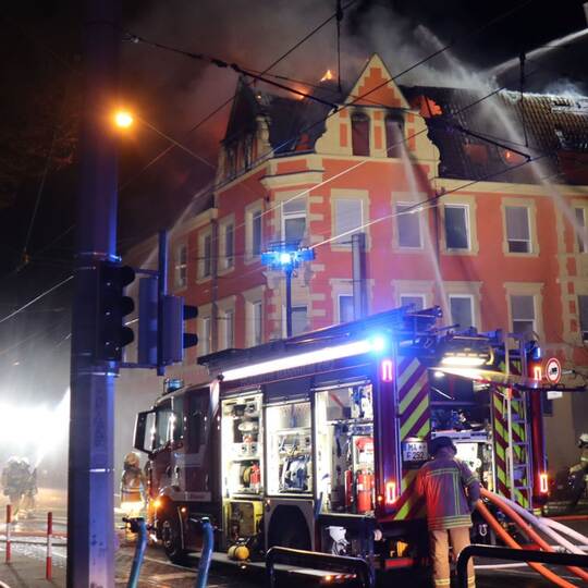 Brand in Mannheim
