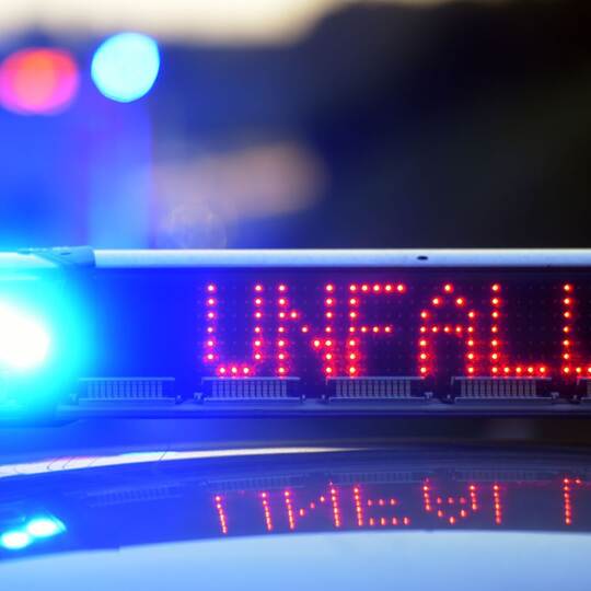 Polizei sichert Unfallstelle