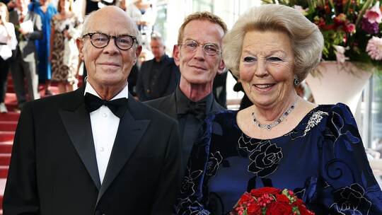 Choreograph Hans van Manen und Königin Beatrix