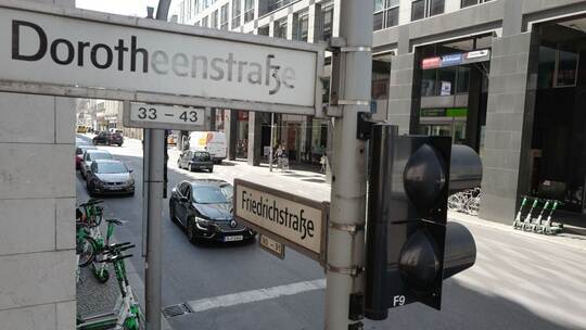 Dorotheenstraße im Berliner Regierungsviertel