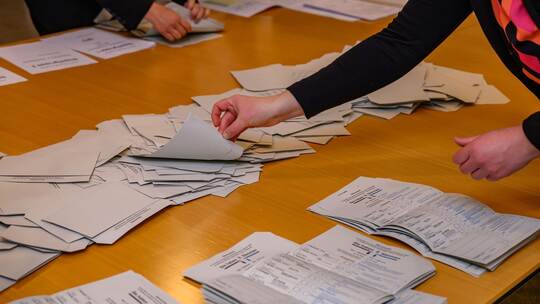 Stimmenauszählung nach der Bundestagswahl