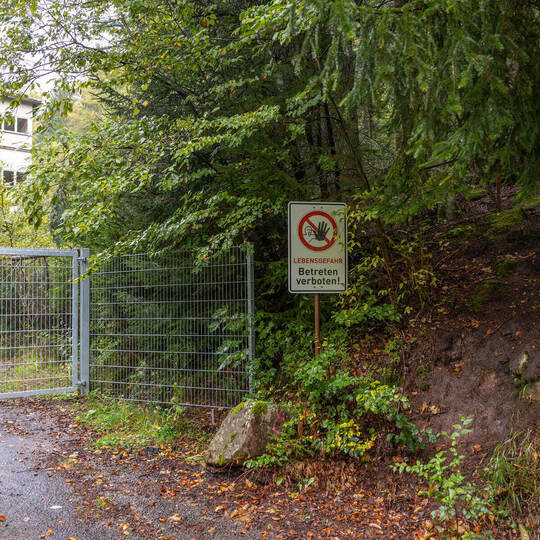 Charlottenhöhe Absperrung Nach Brand