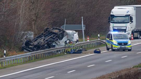 Schwerer Unfall auf der A44