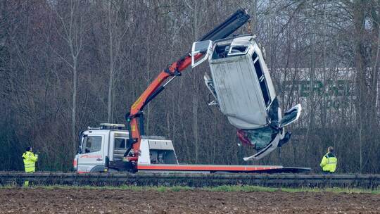 Schwerer Unfall auf der A44