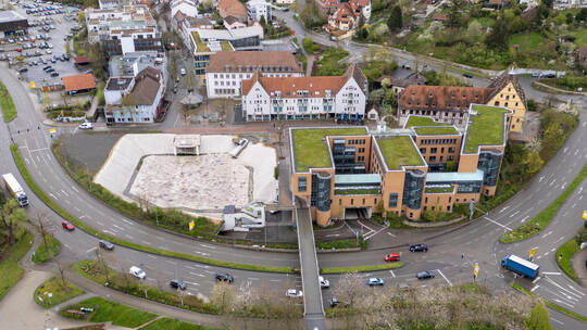 Mühlacker B10 Verkehr Drohne