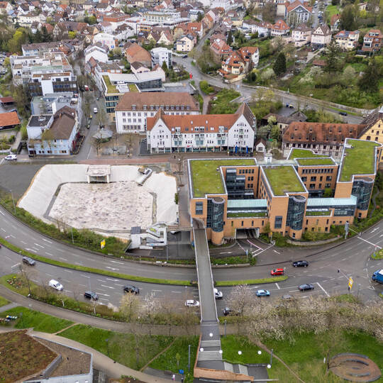 Mühlacker B10 Verkehr Drohne