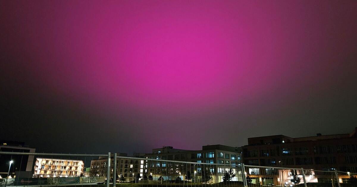 Violet sky: What's shining over Stuttgart?