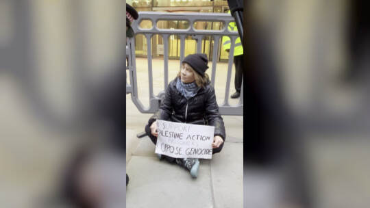 Protestaktion in London - Greta Thunberg