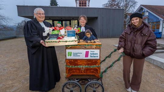 Drehorgel-Pfarrerin Susanne Bräutigam