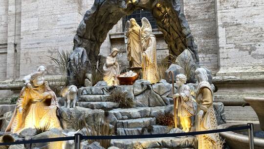 Krippe am Petersdom Krippe am Petersdom