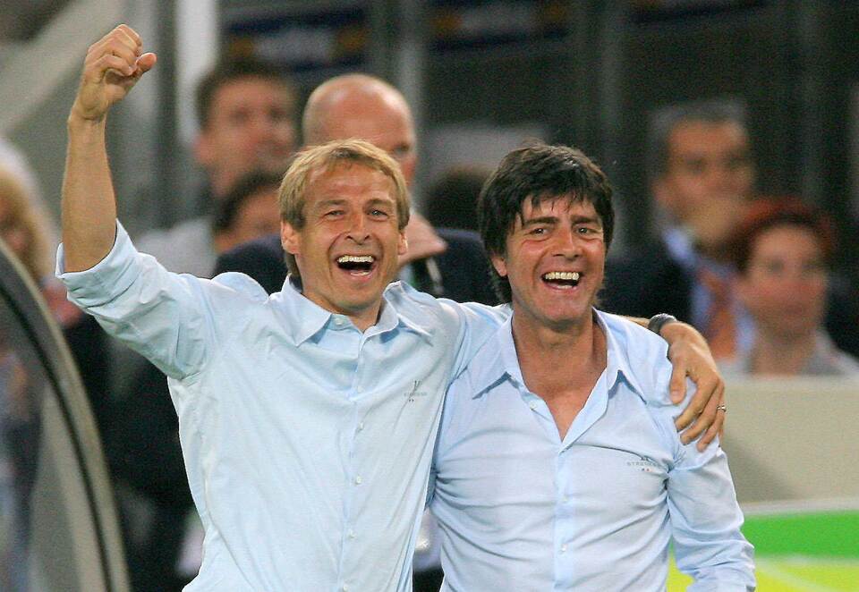 Jürgen Klinsmann (l) und Joachim Löw