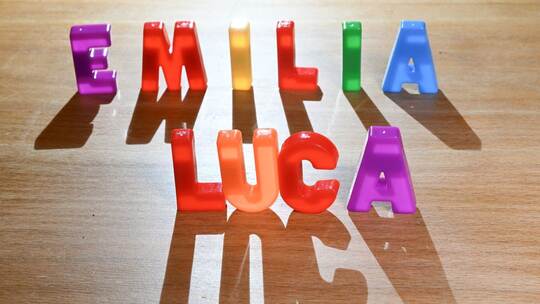 Illustration - Vornamen - Emilia und Luca
