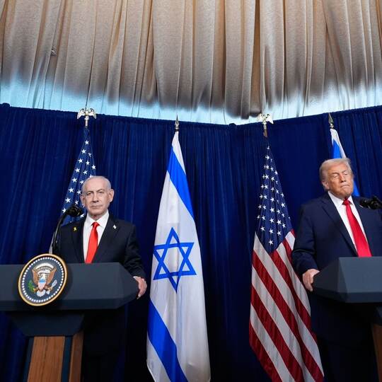 US-Präsident Trump empfängt Israels Ministerpräsident Netanjahu