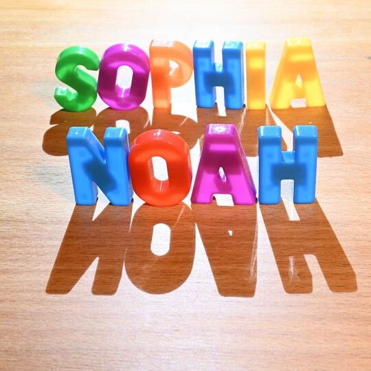 Illustration - Vornamen - Sophia und Noah