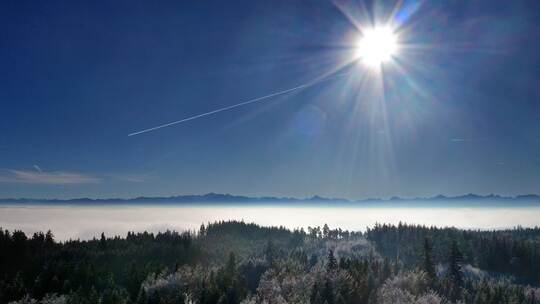 Sonne und Frost in Südbayern
