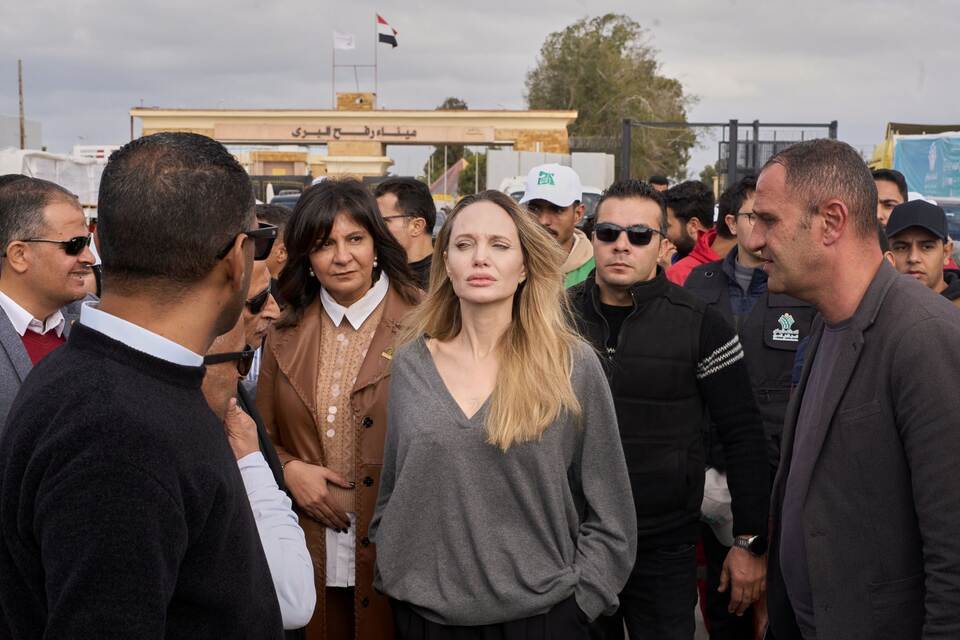 Nahostkonflikt - Angelina Jolie in Rafah Nahostkonflikt - Angelina Jolie in Rafah