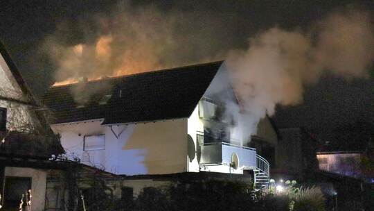 Brand in Einfamilienhaus
