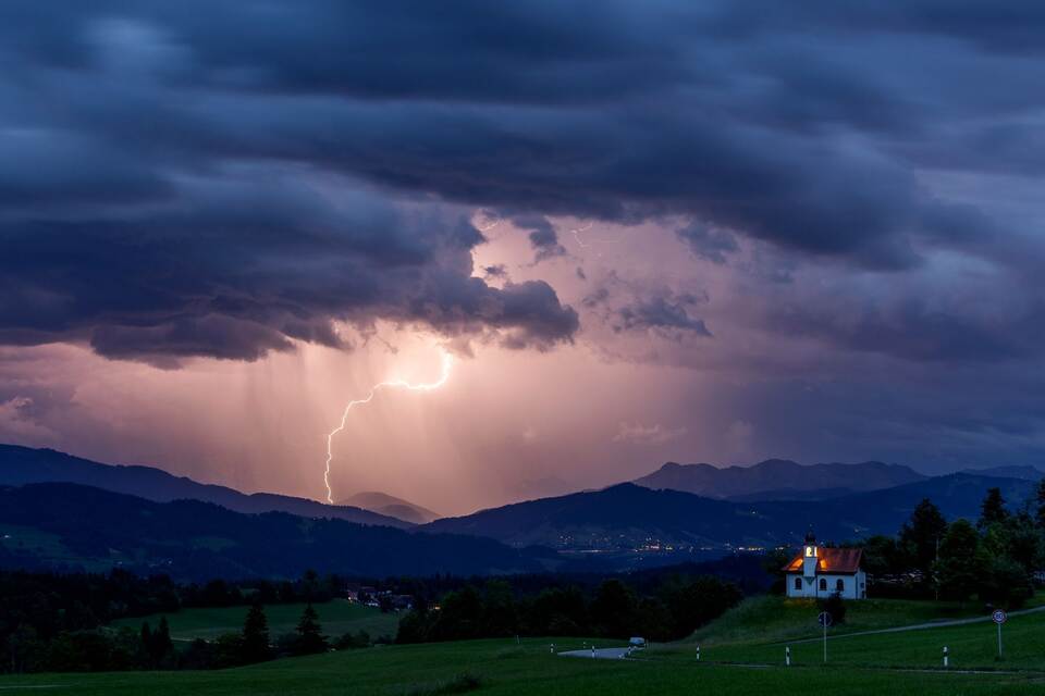 Gewitter in Bayern