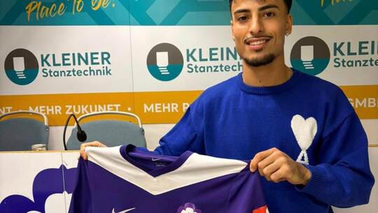 Khery Hamka trägt ab sofort das Trikot des FC Nöttingen. Foto: FC Nöttingen