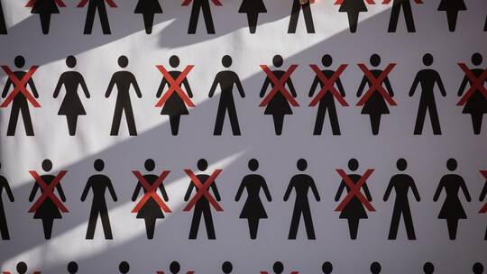 Protestplakat bei einem Warnstreik