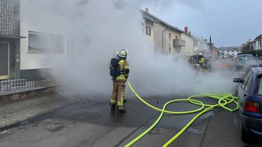 Brand im badischen Brühl