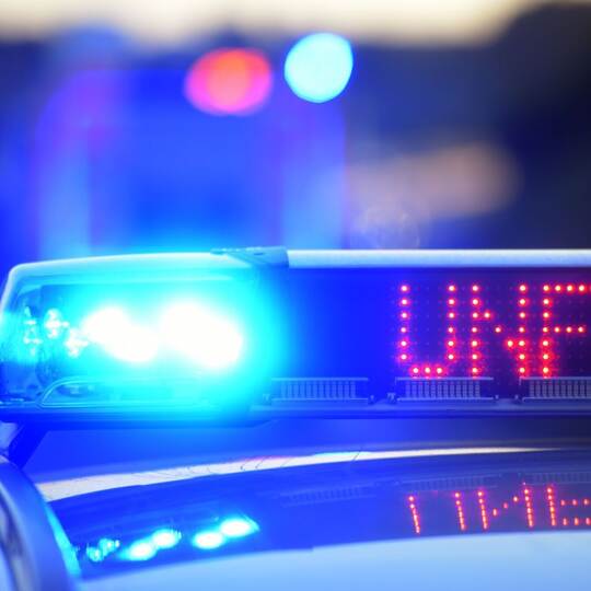 Polizei sichert Unfallstelle