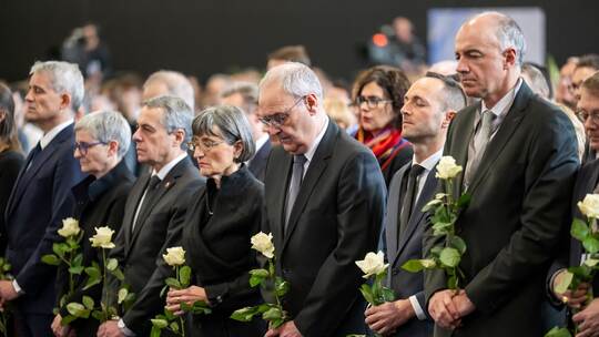 Trauerfeier nach dem tödlichen Brand in Crans-Montana