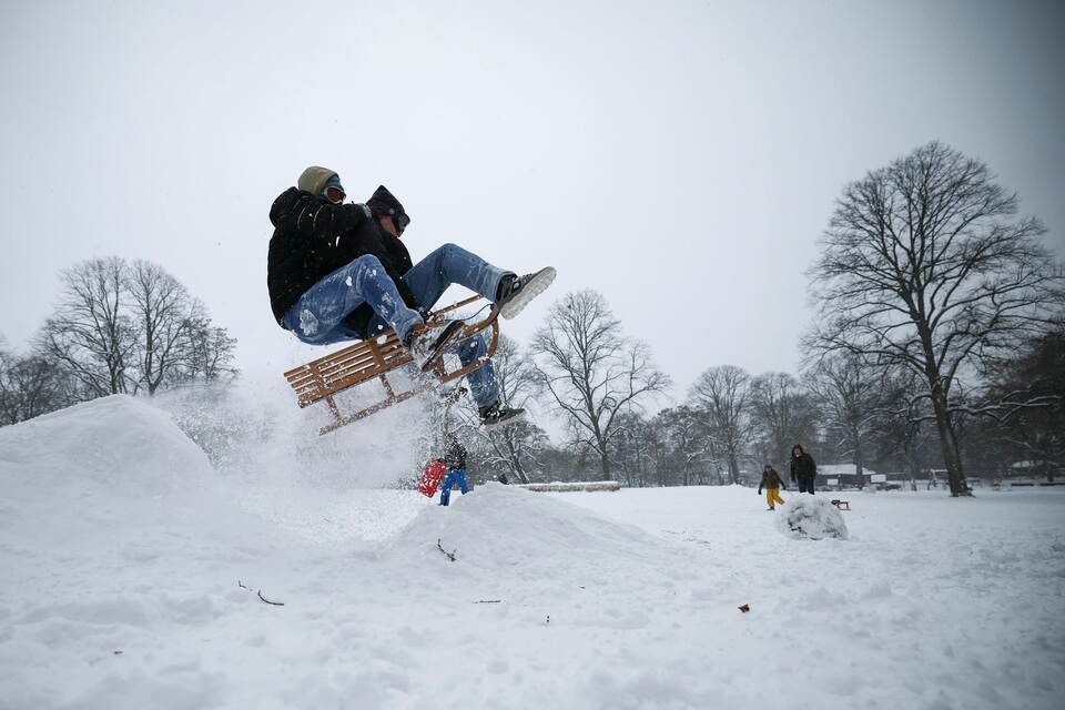 Winterwetter - Sturmtief Elli - Hamburg