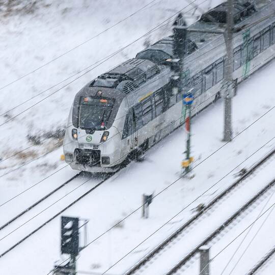 Winterwetter – Sturmtief Elli – Bahn
