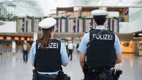 Bundespolizei am Münchner Flughafen