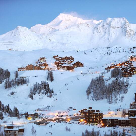 Skigebiet La Plagne in den französischen Alpen