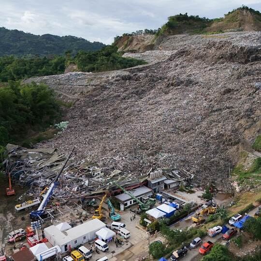 Einsturz einer Mülldeponie auf den Philippinen