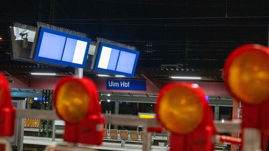 Bauarbeiten am Ulmer Hauptbahnhof