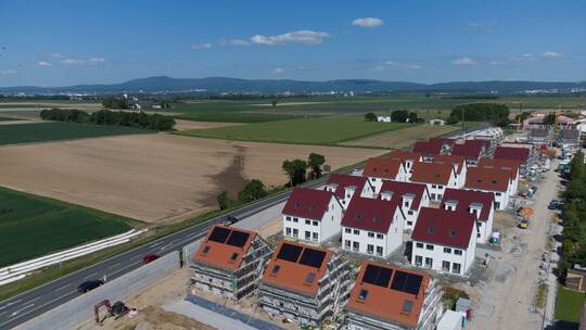 Flächenverbrauch in Hessen - Neubausiedlung