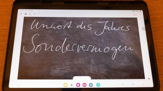 «Sondervermögen» ist «Unwort des Jahres» 2025