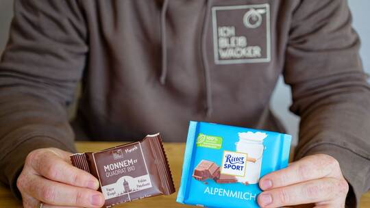 Rechtsstreit mit Ritter Sport um quadratische Müsliriegel