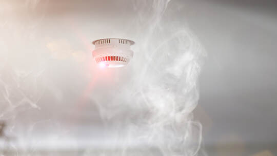 Smoke detector in apartment