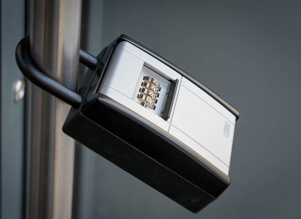 Schlüsselkasten am Hauseingang