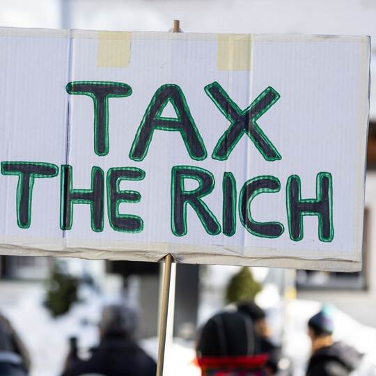 Demonstration beim WEF