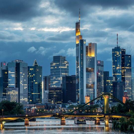 Skyline Bankenviertel in Frankfurt am Main